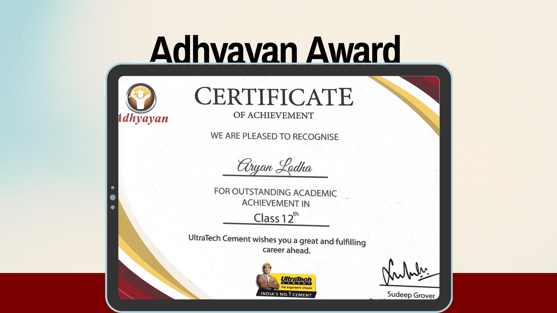 Class 10th and 12th Talent Achievers Award